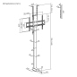 Preview: MyWall HP66-2 L elektrischer TV Lift, HP 66-2 L