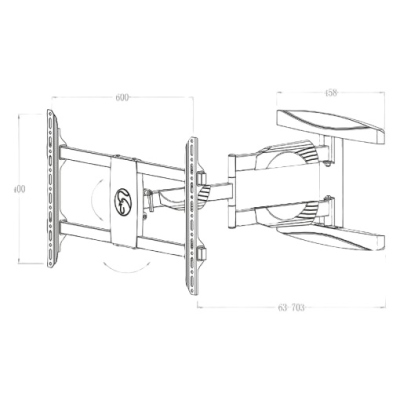 Preview: HAGOR BrackIT L - Vollbewegliche TV-Wandhalterung, HAGOR BrackIT L, brackit L