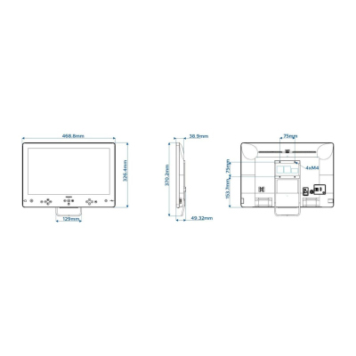Preview: Philips Bedside-TV Smart Klinik-TV 19HFL5214W/12
