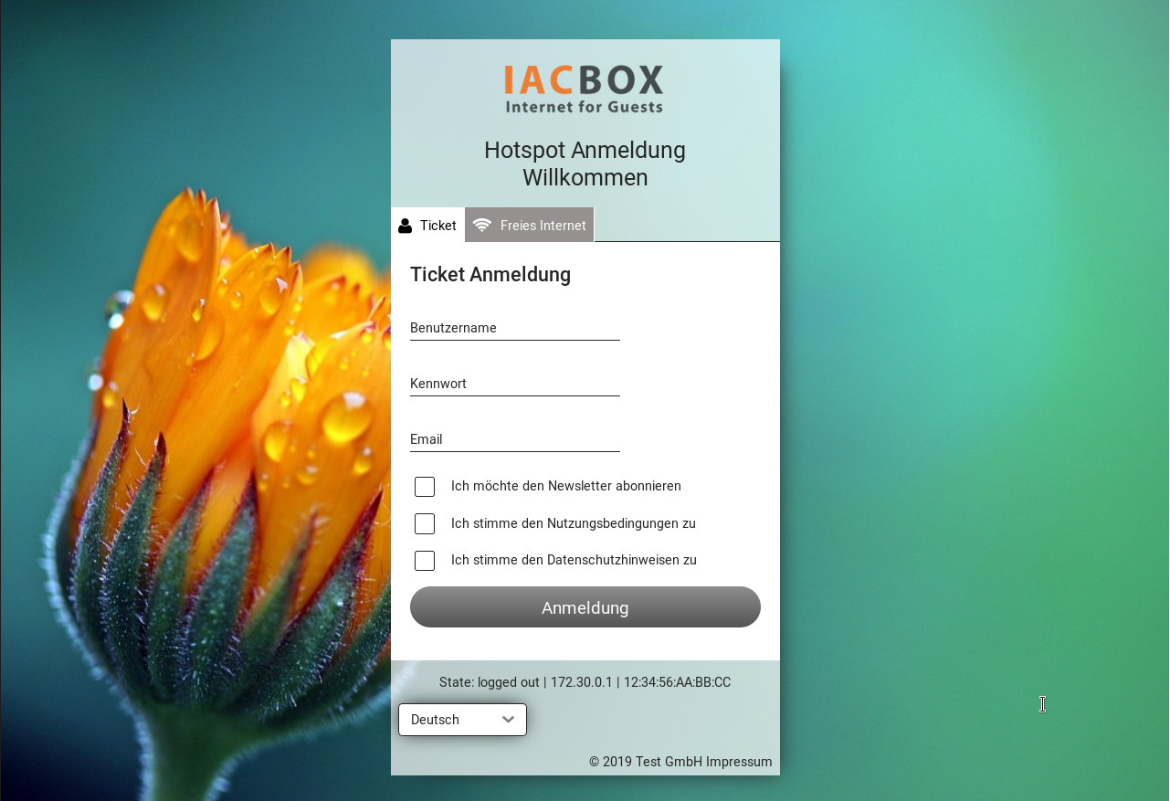 Hoteltech de Hotspot Internetabrechnung Zugriffskontrolle IAC BOX 