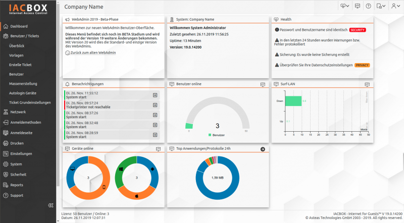 IACBOX Dashboard