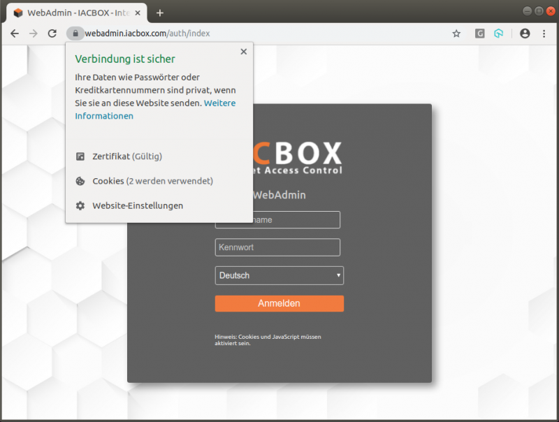IACBOX Zertifikat Browser