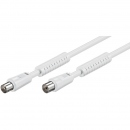 Antennen Anschlusskabel weiss mit Ferrite